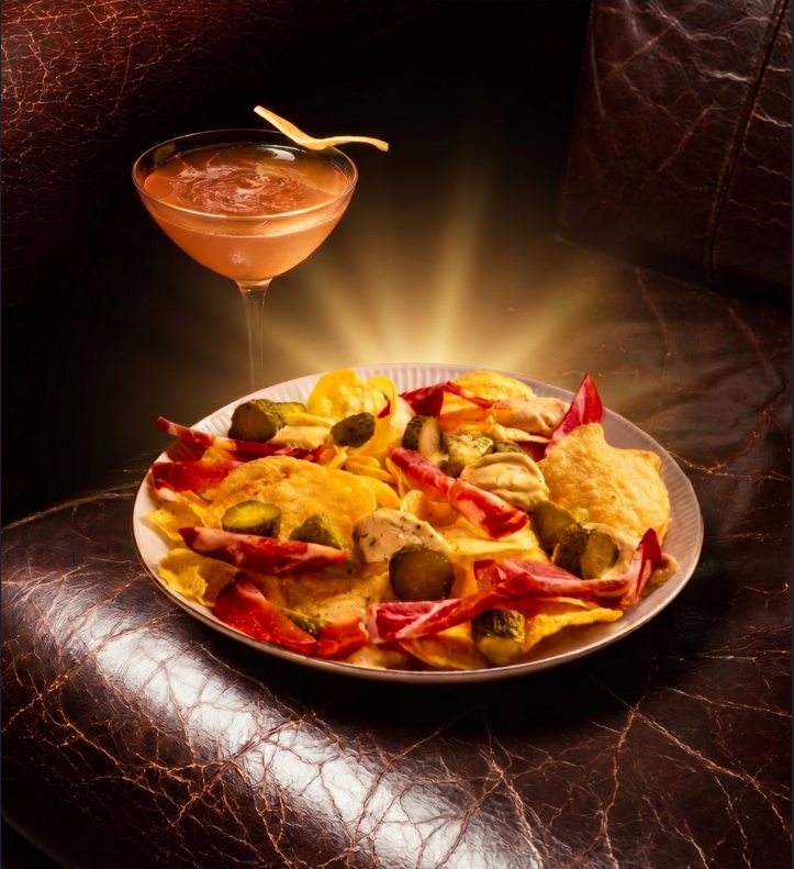 Lo Sgarro: Cocktail + Chips